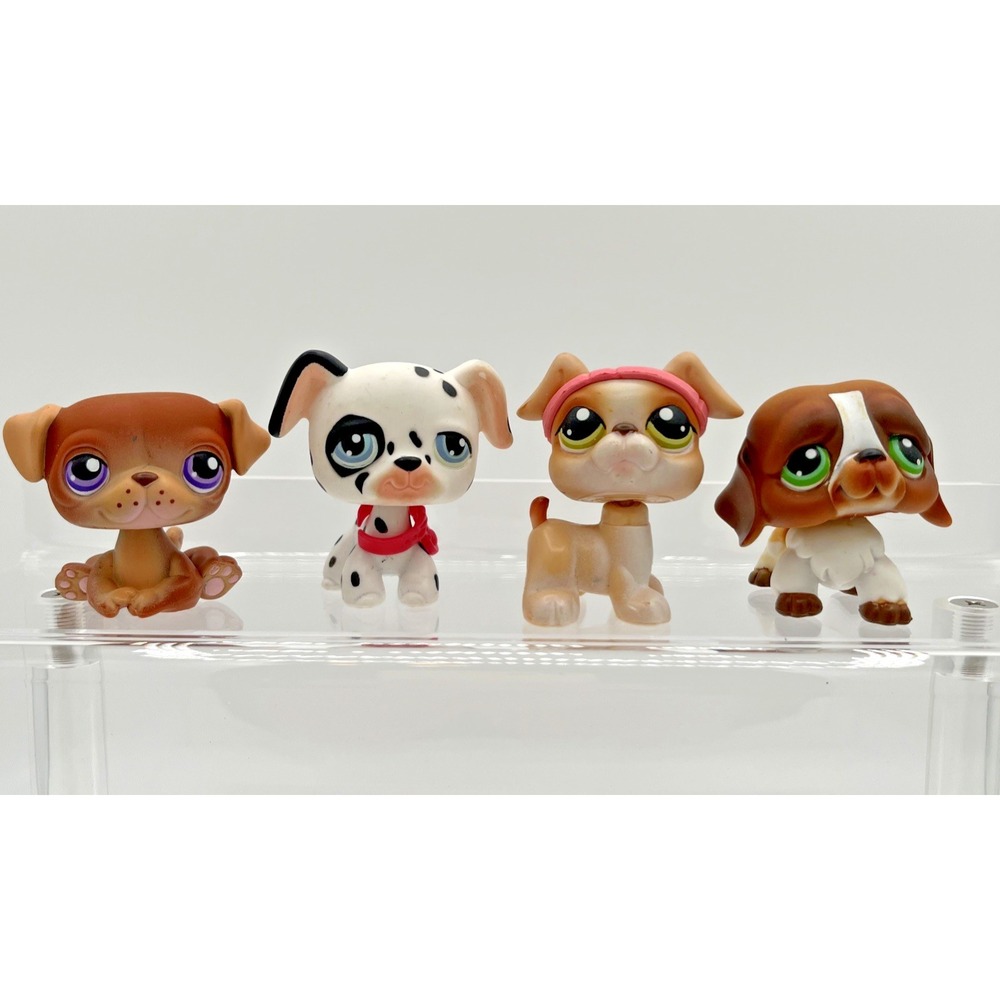 Littlest Pet Shop LPS Hasbro #133 #44 #235 #335 Dog Puppy Dalmatian St. Bernard